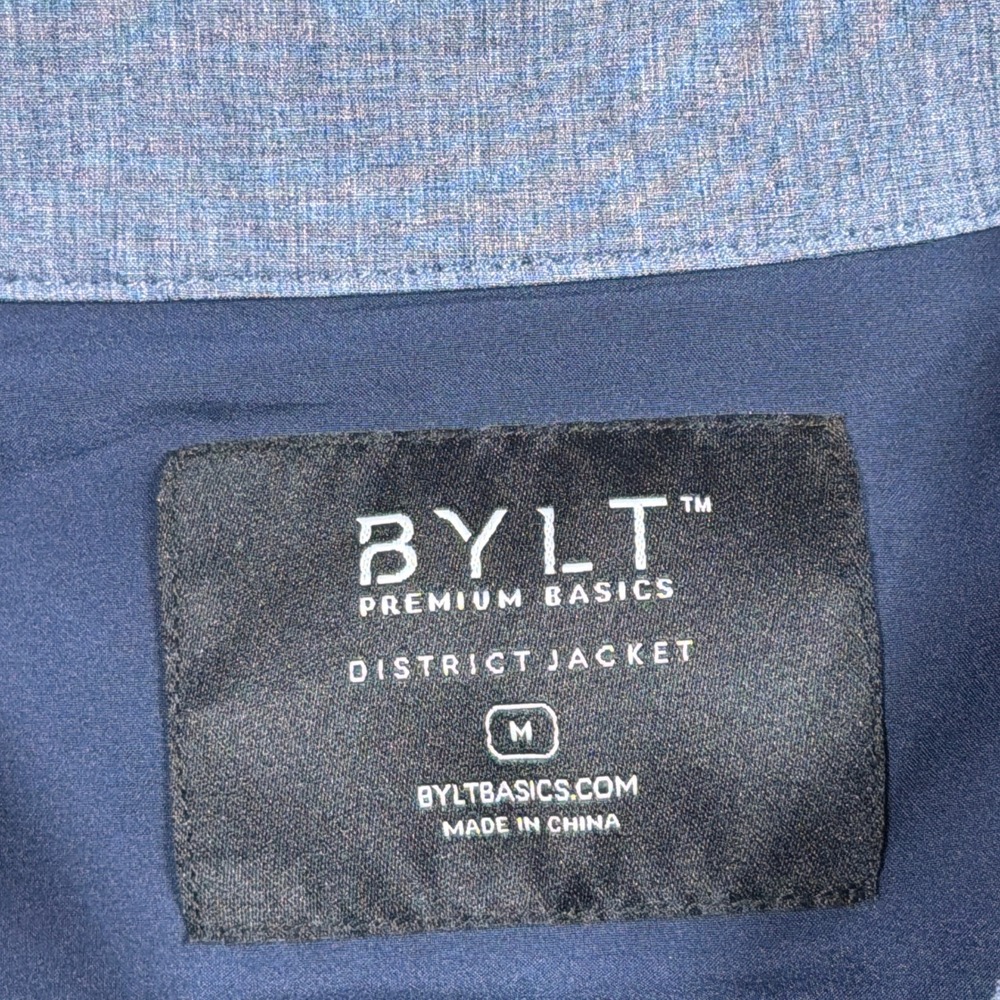 BYLT Premium Basics District Jacket Men Medium Bl… - image 4
